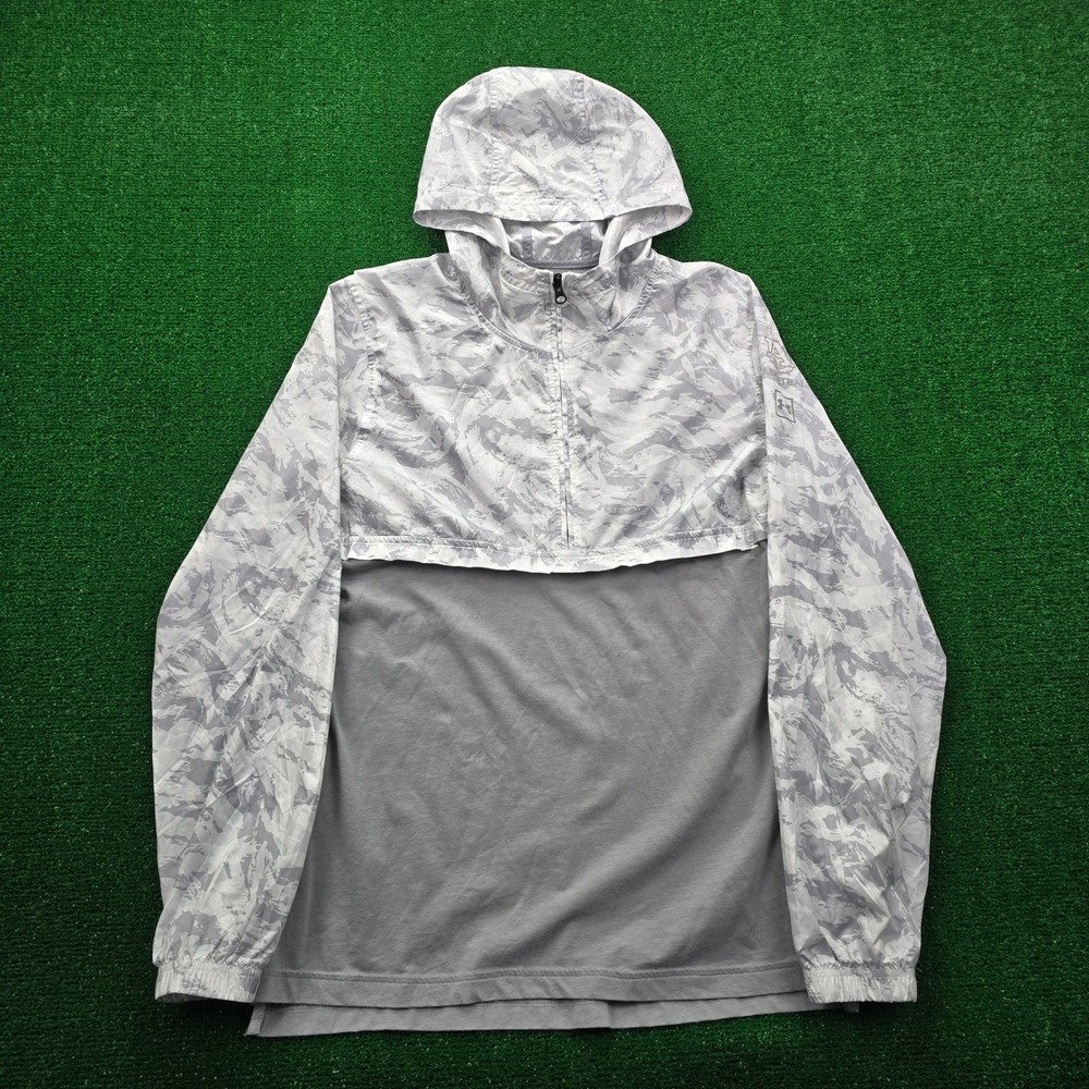 Under Armour Sportstyle Wind Anorak Jacket‎ Mens Large Camo Auburn Basketball